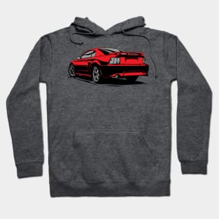 Ford Mustang foxbody pony GT illustration graphics Hoodie